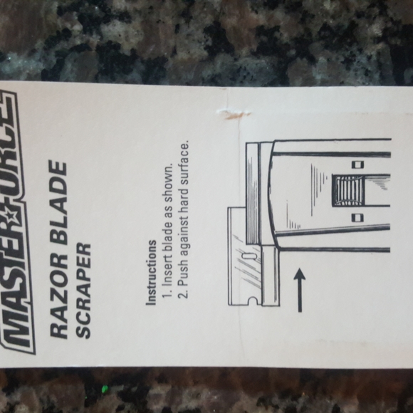 Masterforce Razor Blade Scraper 5 blades new 243-5455 MADE USA - Picture 4 of 4